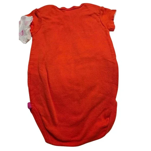 TWO OK State Cowboys Girls Infant Romper Bodysuit (6-9M) Baby Creeper Toddler - Picture 4 of 6